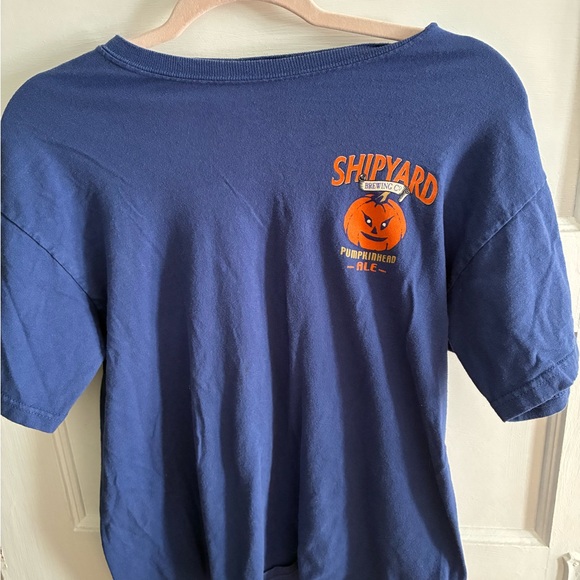 Med Pumpkinhead Shipyard Brewing Company Graphic T-Shirt - Picture 2 of 3